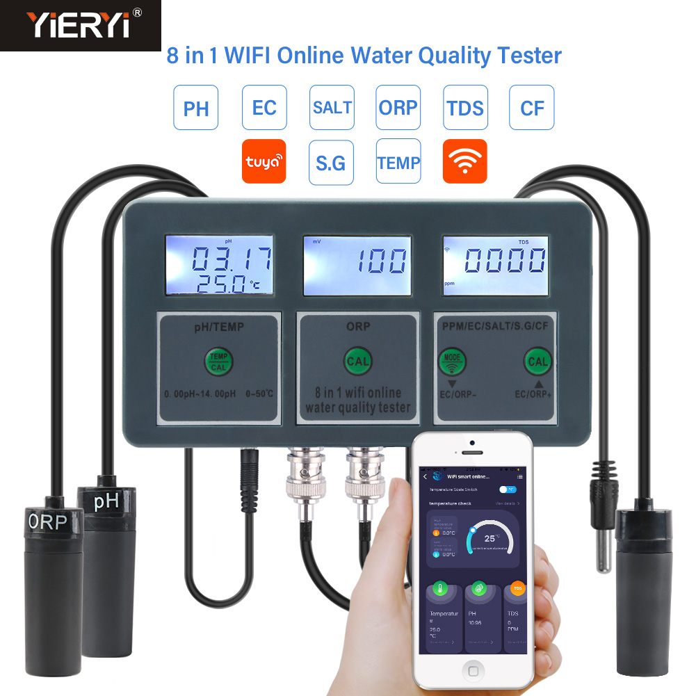 Marine Aquarium Par Meter - WiFi Tuya 스마트 PH 측정기 데이터