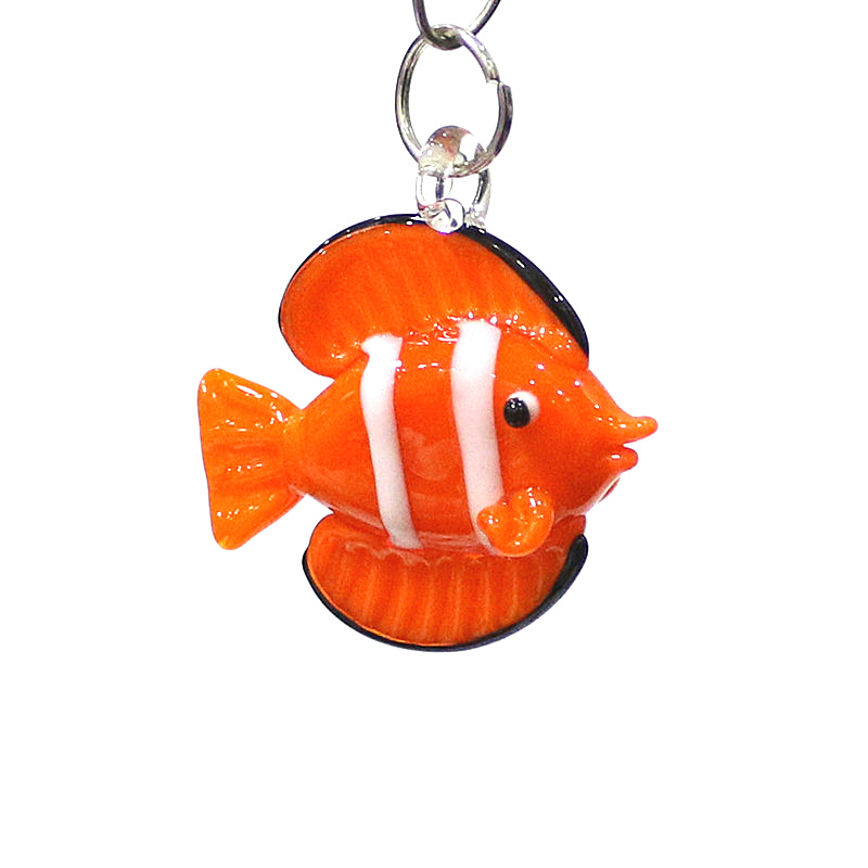 Marine Aquarium Orp - 다채로운 미니어처 유리 물고기 인형 펜던트