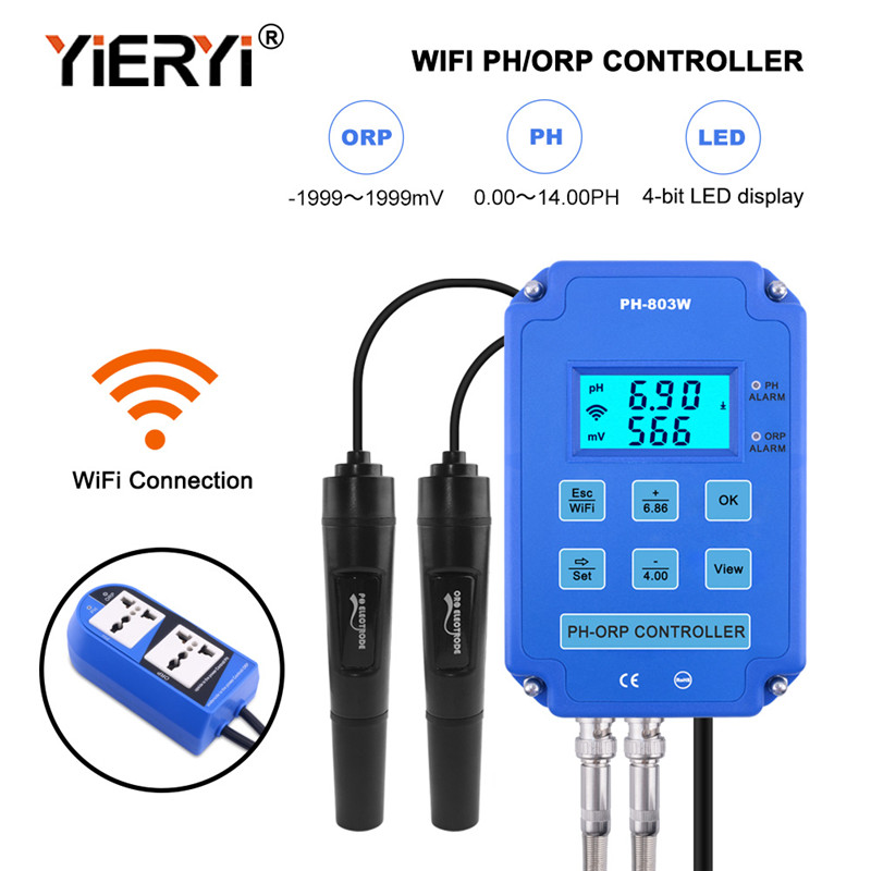 Marine Aquarium Par Meter - Yieryi 디지털 PH WiFi ORP Redox