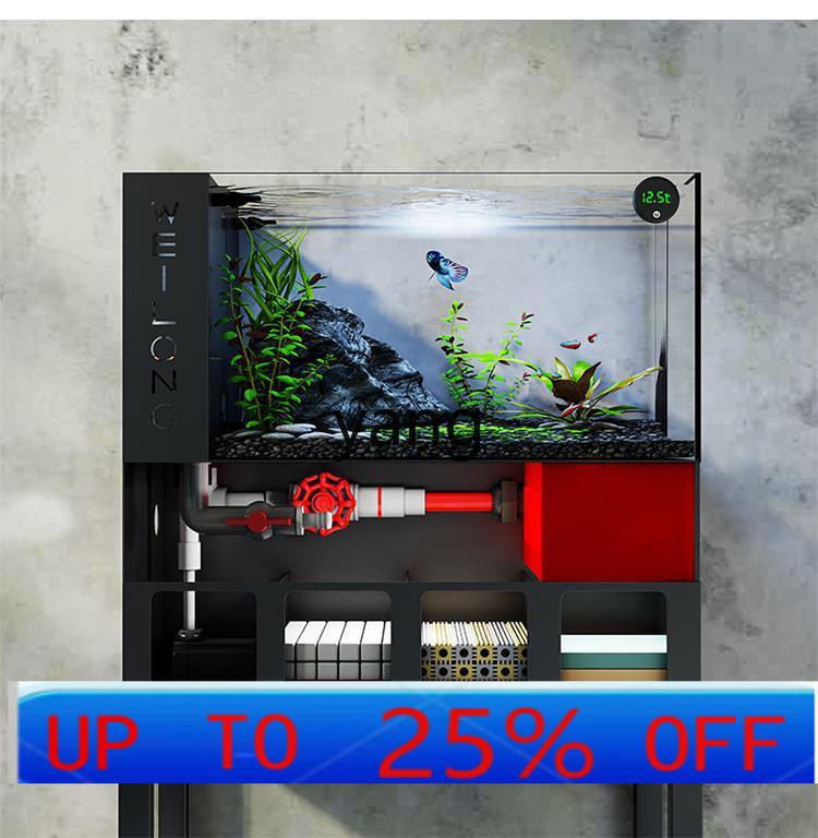 Marine Aquarium With Sump - Lhh 거실 소형 어항 초백유리 금붕어