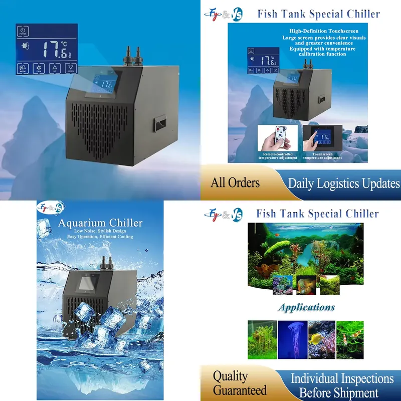 Marine Aquarium Chiller - 160L-500L 해양 수조 냉각기 수냉식 냉각기,