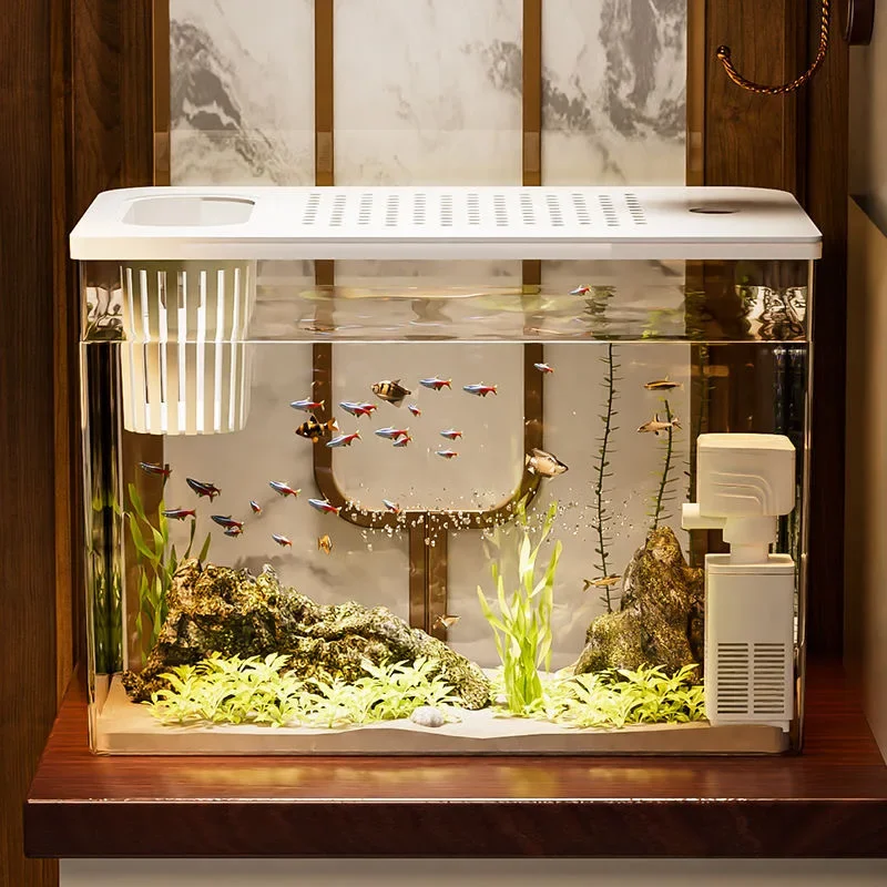 Marine Aquarium With Sump - PET + ABS 물고기 탱크 뚜껑이있는