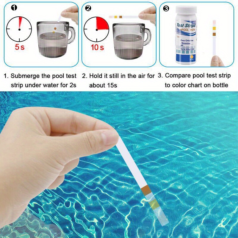 3 In 1 테스트 용지 염소 침수 온수 욕조 PH 테 - Marine Test Kit 리뷰 및 가격