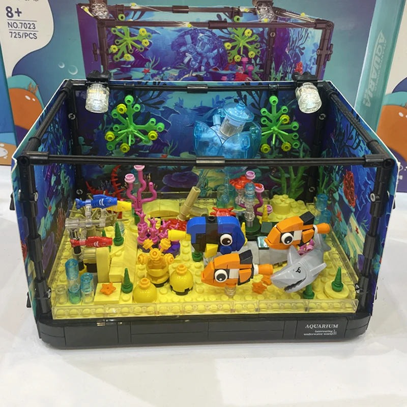 아이디어 시리즈 수족관 해양 동물 조립 블록 창의적 전 - Aquarium Marine 리뷰 및 가격