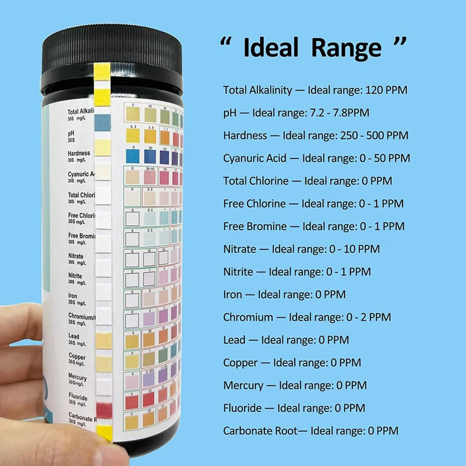 16-in-1 수질 검사 키트 스트립, 100개입, 가 - Marine Test Kit 리뷰 및 가격