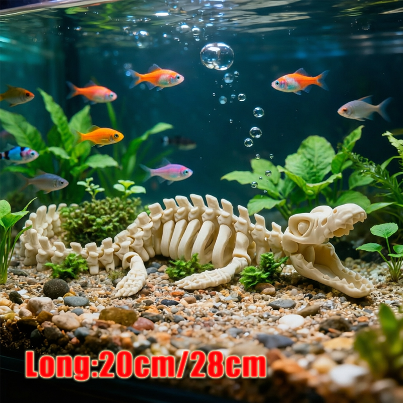 1Pc 현실적인 모사사우루스 해골 복제품 수족관 장식품 - Marine Aquarium Used 리뷰 및 가격