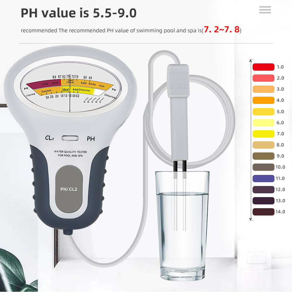2 In 1 염소 감지기 PH & CL2 미터 수영장  - Marine Test Kit 리뷰 및 가격