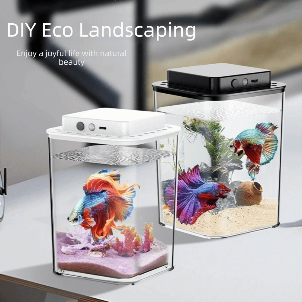 투명 베타 물고기 어항 지능형 감지 LED 조명 어류  - Marine Aquarium With Sump 리뷰 및 가격