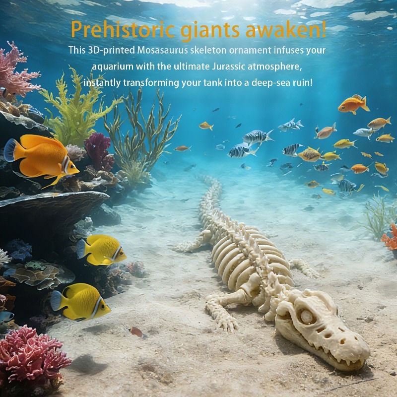 1개입 사실적인 모사사우루스 골격 어항 장식품, 어항  - Marine Aquarium Used 리뷰 및 가격