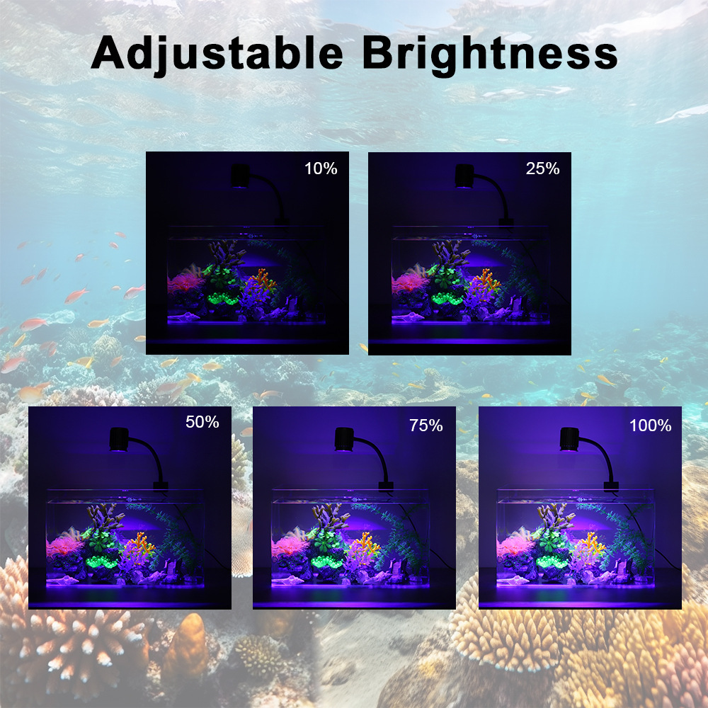 LED 수족관 조명 풀 스펙트럼 리프 코랄 램프 UV  - Marine Aquarium Uv 리뷰 및 가격