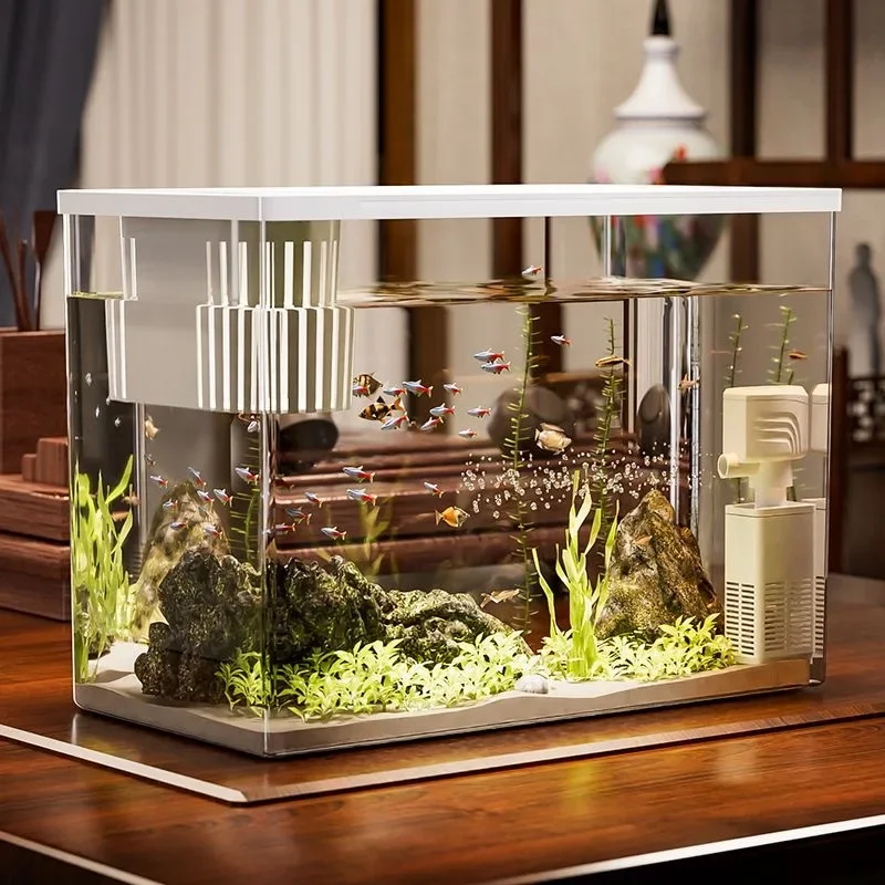 PET + ABS 물고기 탱크 뚜껑이있는 새로운 투명한 - Marine Aquarium With Sump 리뷰 및 가격
