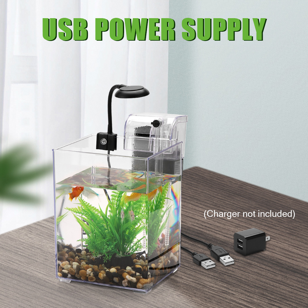 USB 데스크탑 어항 세트, 간편한 설치, 음소거, 침 - Marine Aquarium With Sump 리뷰 및 가격